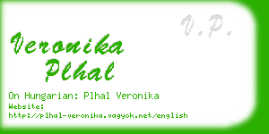 veronika plhal business card